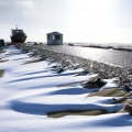 內蒙古達里湖冬雪