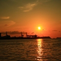 新光碼頭夕陽拍攝